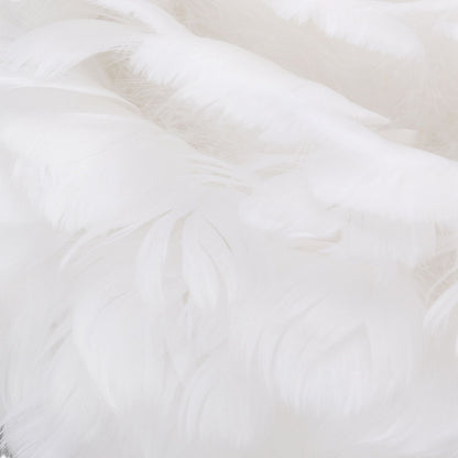 Feather Table Lamp Adjustable Color Brightness Rechargeable Touch Control Decoration Night Light White