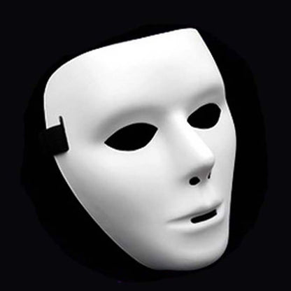 Horror Face Mask Anonymous Theater Mask Halloween Dance Performances Masquerade Props for Adults