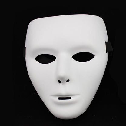 Horror Face Mask Anonymous Theater Mask Halloween Dance Performances Masquerade Props for Adults