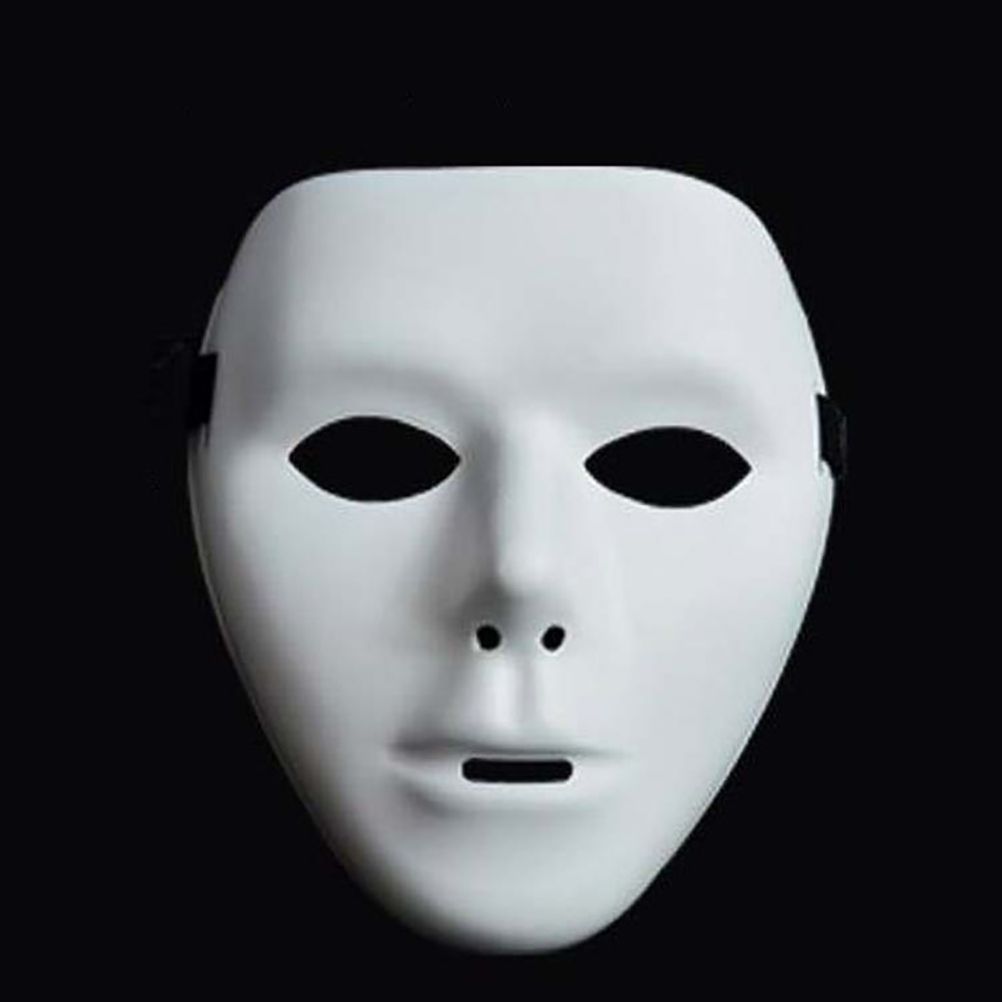 Horror Face Mask Anonymous Theater Mask Halloween Dance Performances Masquerade Props for Adults