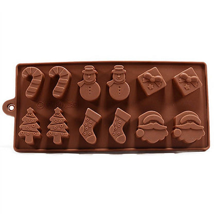 Christmas Mold Silicone Chocolate Mold Non Stick Baking Mold