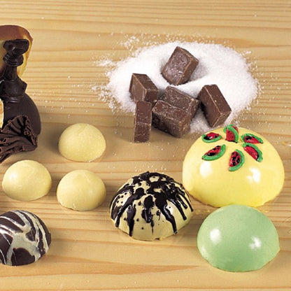 6 Cavity Semicircle Silicone Cake Mold Muffin Chocolate Baking Mold Pan DIY Party Cake Mold
