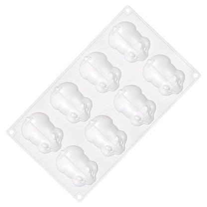 8 Cavity Rat Mold Silicone Mouse Mold Cute Baking Mold for Cake Jelly Chocolate