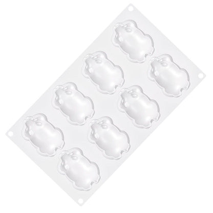 8 Cavity Rat Mold Silicone Mouse Mold Cute Baking Mold for Cake Jelly Chocolate