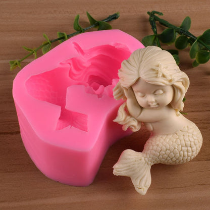 Mermaid Silicone Mold Simulation Mermaid Cake Mold Non Stick Mold