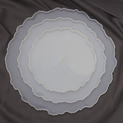 6pcs/set 3 Tier Cake Stand Silicone Resin Tray Molds DIY Irregular Mold Home Decoration Craft