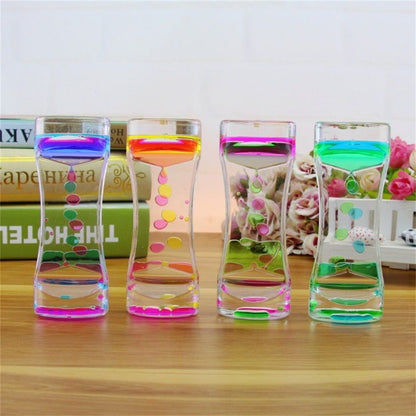 Colorful Liquid Timer Anxiety Relief Toys Liquid Motion Timer Bubble Timer Oil Hourglass Toys for Kids and Adults
