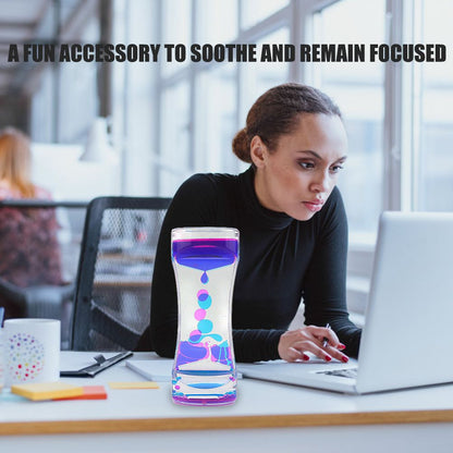 Colorful Liquid Timer Anxiety Relief Toys Liquid Motion Timer Bubble Timer Oil Hourglass Toys for Kids and Adults