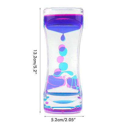 Colorful Liquid Timer Anxiety Relief Toys Liquid Motion Timer Bubble Timer Oil Hourglass Toys for Kids and Adults