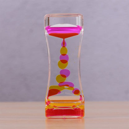 Colorful Liquid Timer Anxiety Relief Toys Liquid Motion Timer Bubble Timer Oil Hourglass Toys for Kids and Adults