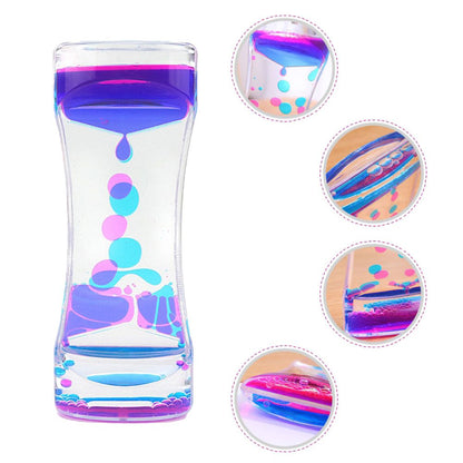 Colorful Liquid Timer Anxiety Relief Toys Liquid Motion Timer Bubble Timer Oil Hourglass Toys for Kids and Adults