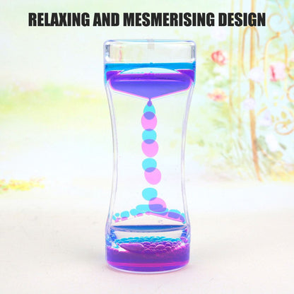 Colorful Liquid Timer Anxiety Relief Toys Liquid Motion Timer Bubble Timer Oil Hourglass Toys for Kids and Adults