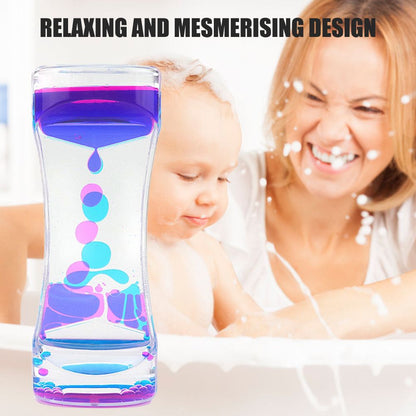 Colorful Liquid Timer Anxiety Relief Toys Liquid Motion Timer Bubble Timer Oil Hourglass Toys for Kids and Adults
