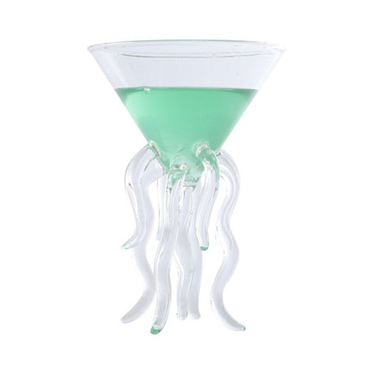 Octopus Cocktail Glass Transparent Octopus Shaped Glass Cup Jellyfish Cup