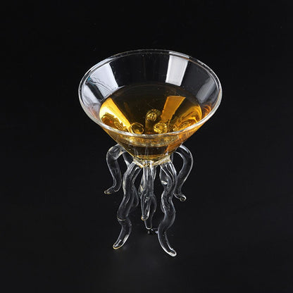 Octopus Cocktail Glass Transparent Octopus Shaped Glass Cup Jellyfish Cup