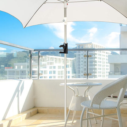 Steel Parasol Holder Balcony Umbrella Stand Umbrella Holder for Balcony Pole