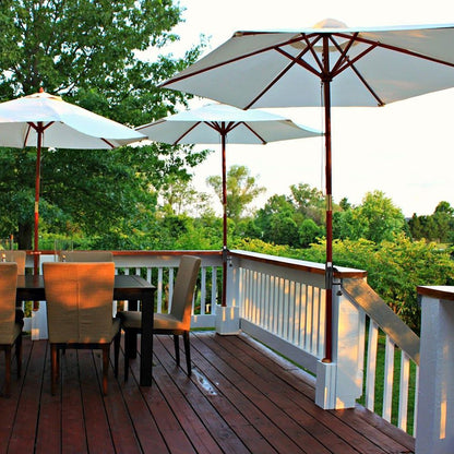Steel Parasol Holder Balcony Umbrella Stand Umbrella Holder for Balcony Pole