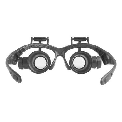 25X 8 Lens Magnifier Head Mount Magnifying Glass Hands Free Magnifier with Light