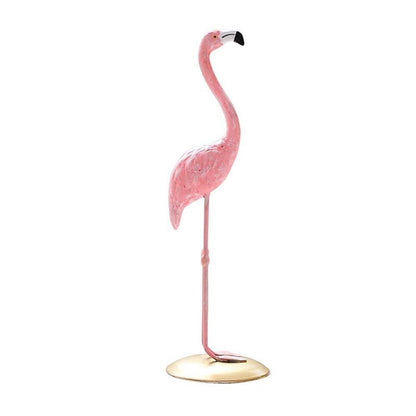 Cute Resin Pink Flamingo Ornament Tabletop Decoration Living Room Decoration Cake Decor