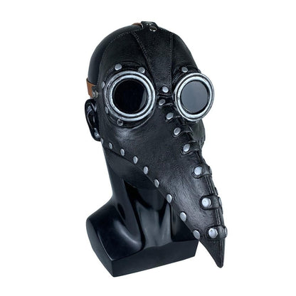 Halloween Beak Face Cover Latex Steampunk Face Cover for Halloween Party Cosplay Costume Dress Up Props Bar Decors