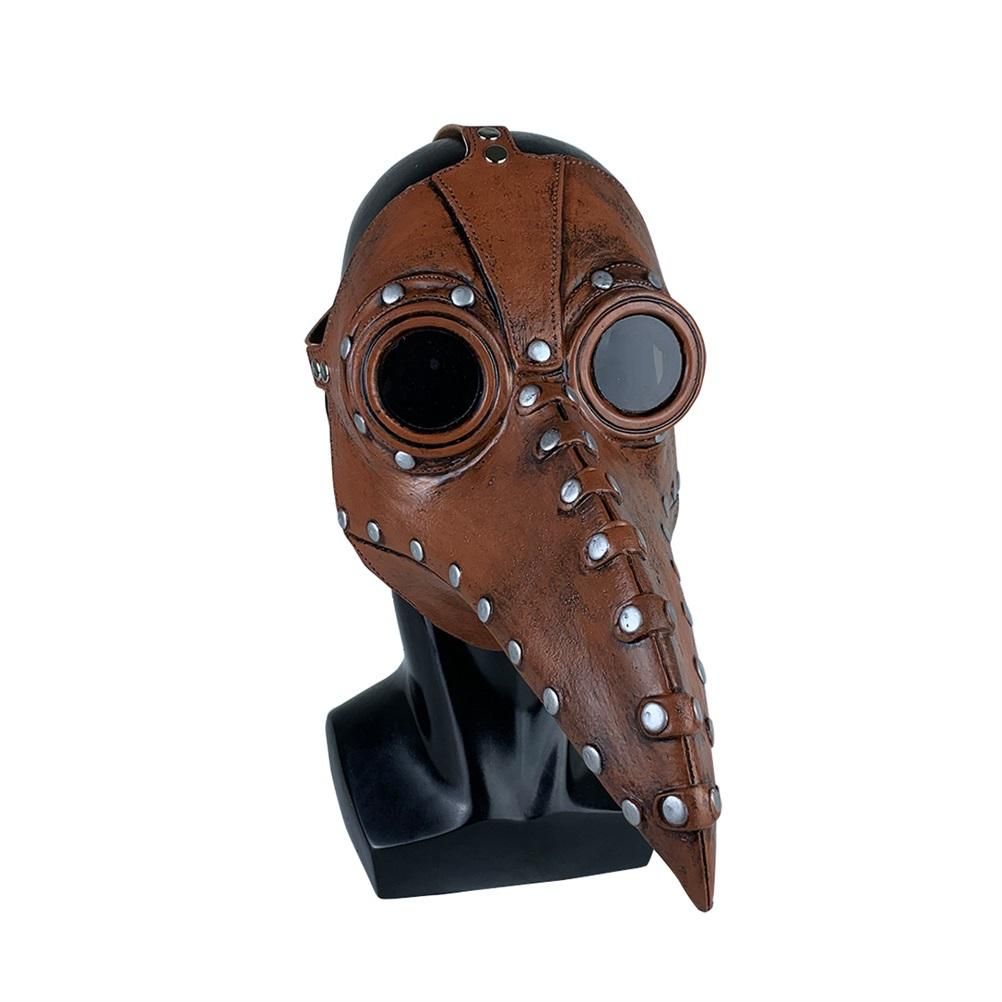 Halloween Beak Face Cover Latex Steampunk Face Cover for Halloween Party Cosplay Costume Dress Up Props Bar Decors