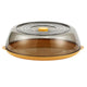 Dish Cover PET Heat Insulation Storage Transparent Dustproof for Home Picnic Cooking Yellow
