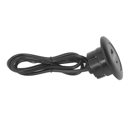 Embedded Charging Round Port QC3.0 Fast Charging Phone Desktop Charger Station for Home 12‑30V 30W Black