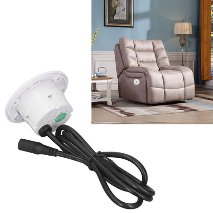 Embedded Charging Round Port QC3.0 Fast Charging Phone Desktop Charger Station for Home 12‑30V 30W White