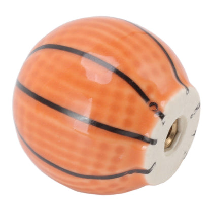 3 Set Basketball Cabinet Kitchen Home Knobs Ball Type Single Hole Drawer Ceramic Handle