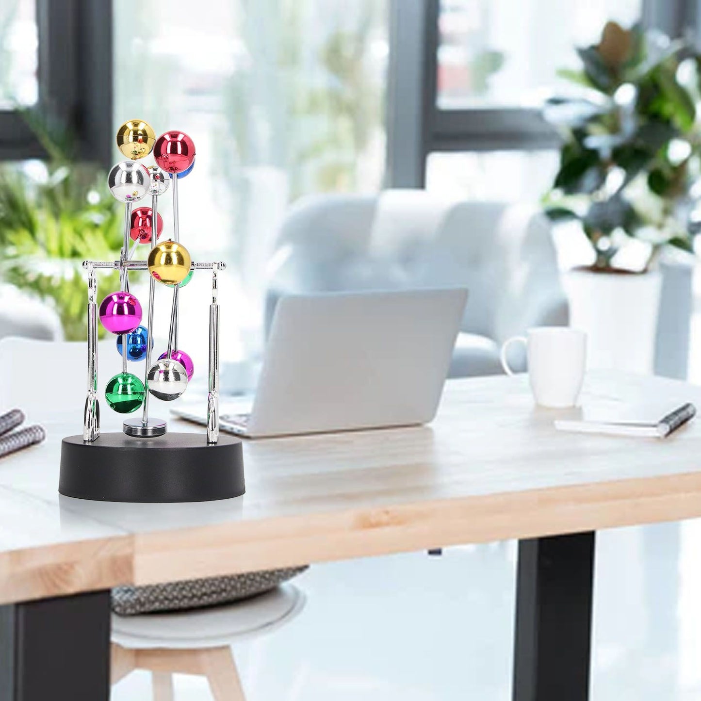 Perpetual Motion Machine USB Battery Dual Use Ferris Wheel Balance Toy Tabletop Decorative Ornaments