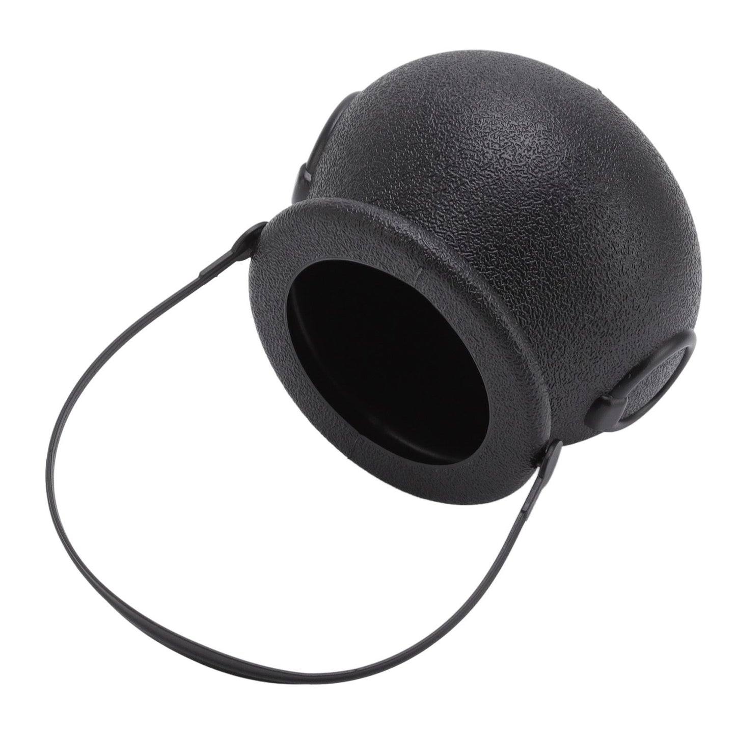 Candy Bucket Plastic Black Portable Cauldron Kettle Halloween Party Decoration with Handle for Kids