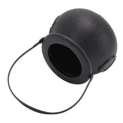 Candy Bucket Plastic Black Portable Cauldron Kettle Halloween Party Decoration with Handle for Kids