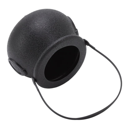 Candy Bucket Plastic Black Portable Cauldron Kettle Halloween Party Decoration with Handle for Kids