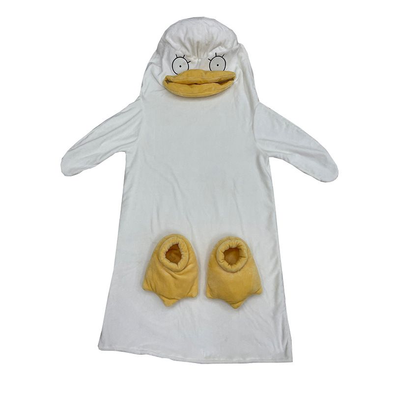 Duck Cosplay Costumes One Piece Pajamas Lovely Shape Jumpsuit Sleepwear for Daily Wear Type1 S