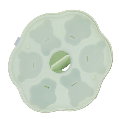 Jelly Mold Silicone Lovely Bear Cat Paw Ice Cube Cake Pudding Kitchen Mould with Lid for Home Kitchen Green