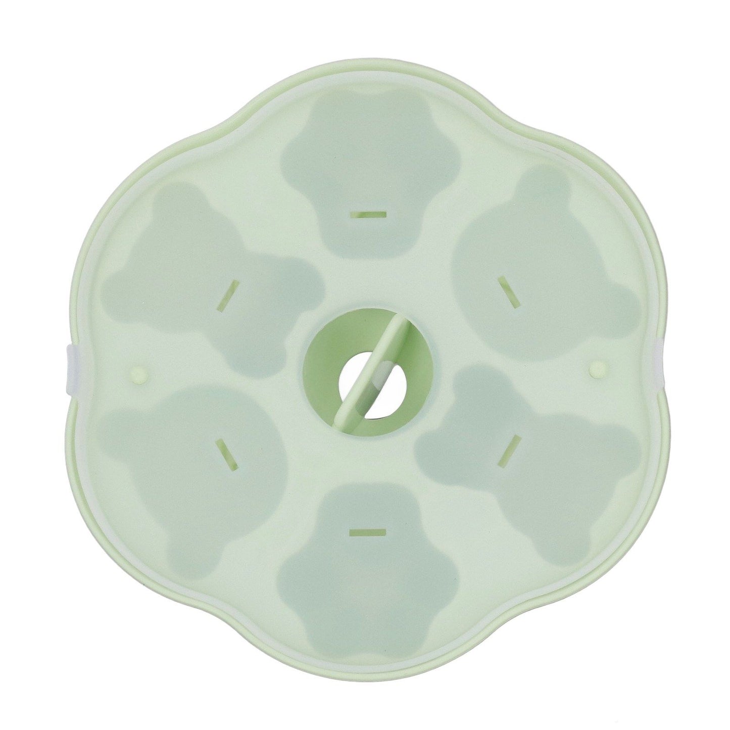 Jelly Mold Silicone Lovely Bear Cat Paw Ice Cube Cake Pudding Kitchen Mould with Lid for Home Kitchen Green