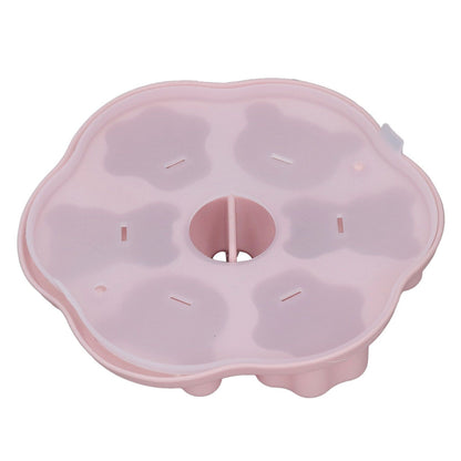 Jelly Mold Silicone Lovely Bear Cat Paw Ice Cube Cake Pudding Kitchen Mould with Lid for Home Kitchen Pink