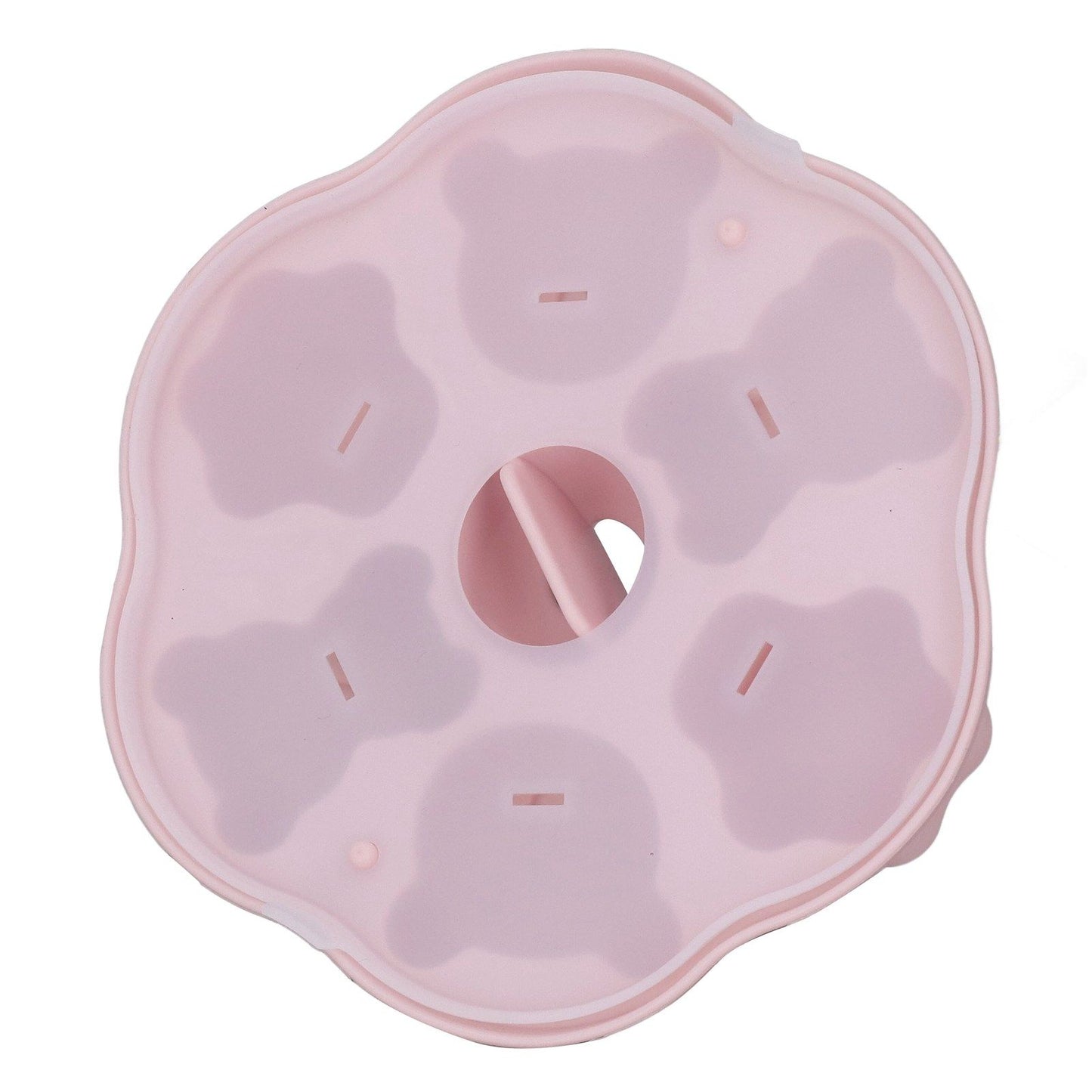 Jelly Mold Silicone Lovely Bear Cat Paw Ice Cube Cake Pudding Kitchen Mould with Lid for Home Kitchen Pink
