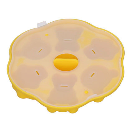 Jelly Mold Silicone Lovely Bear Cat Paw Ice Cube Cake Pudding Kitchen Mould with Lid for Home Kitchen Yellow