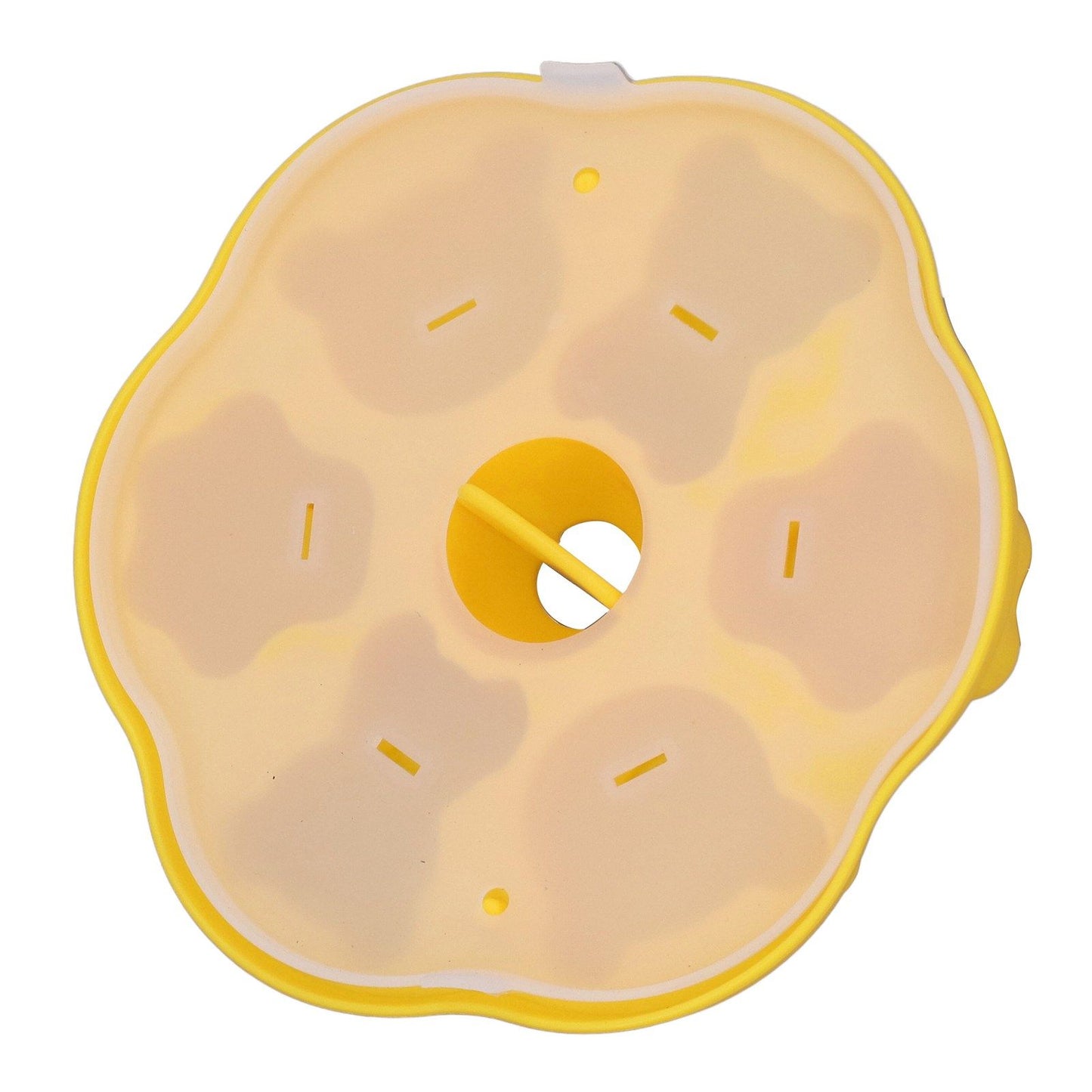 Jelly Mold Silicone Lovely Bear Cat Paw Ice Cube Cake Pudding Kitchen Mould with Lid for Home Kitchen Yellow