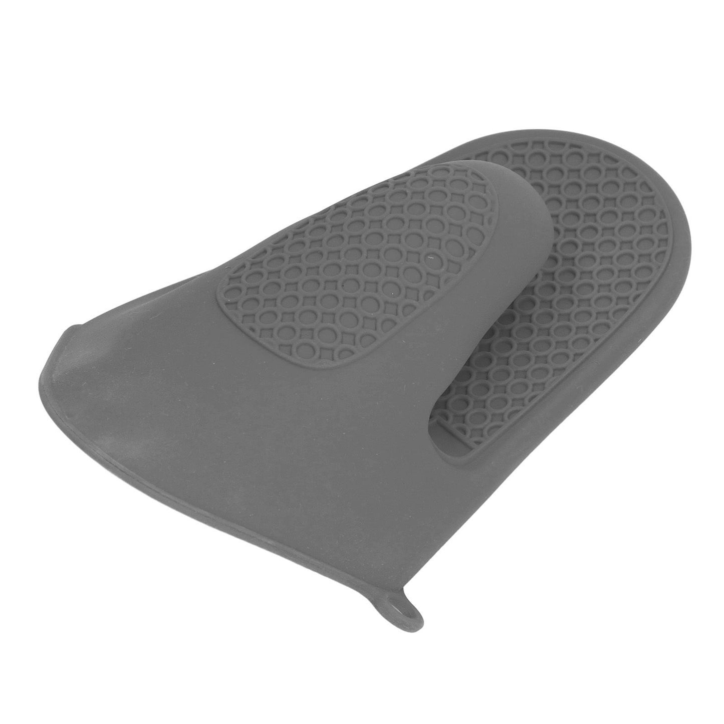 2pcs Oven Mitts Mini Silicone Thickened Anti Scalding Cooking Pinch Mitts for Kitchen Grey