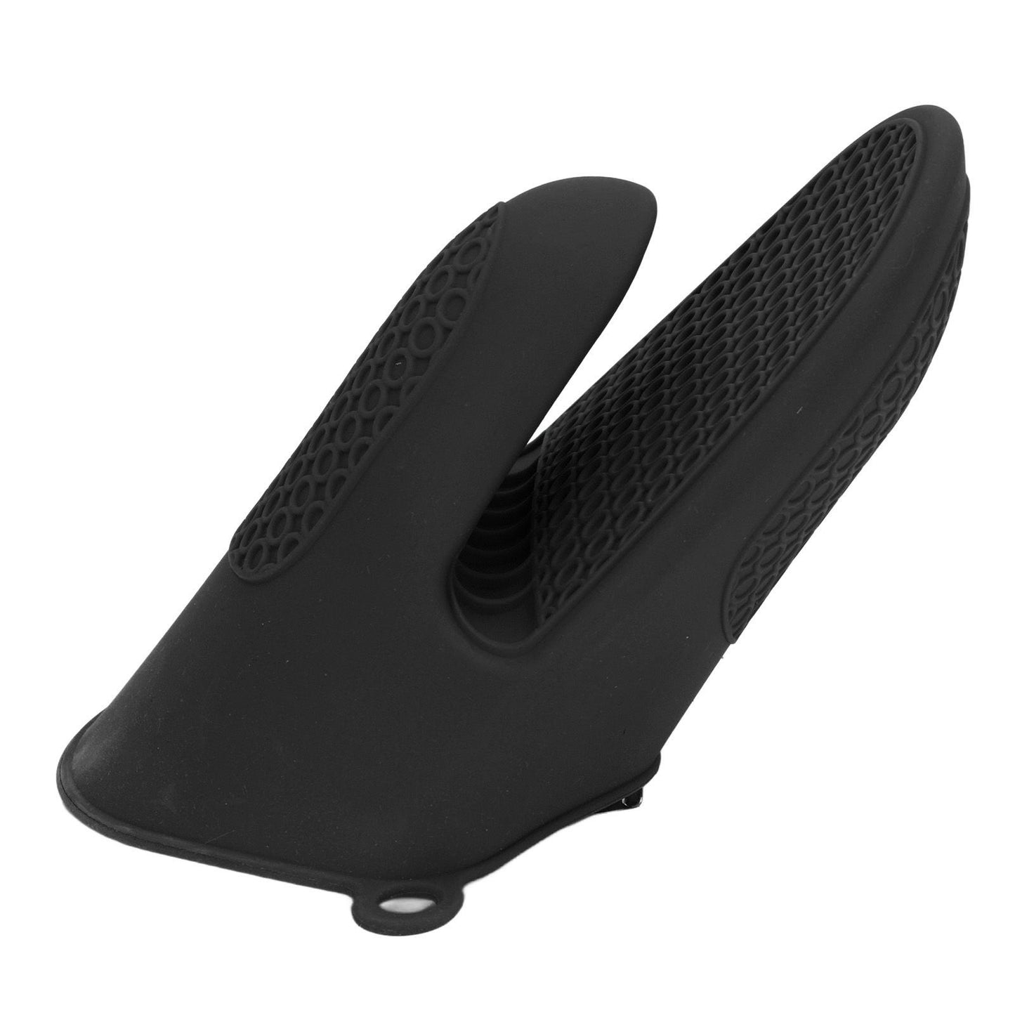 2pcs Oven Mitts Mini Silicone Thickened Anti Scalding Cooking Pinch Mitts for Kitchen Black