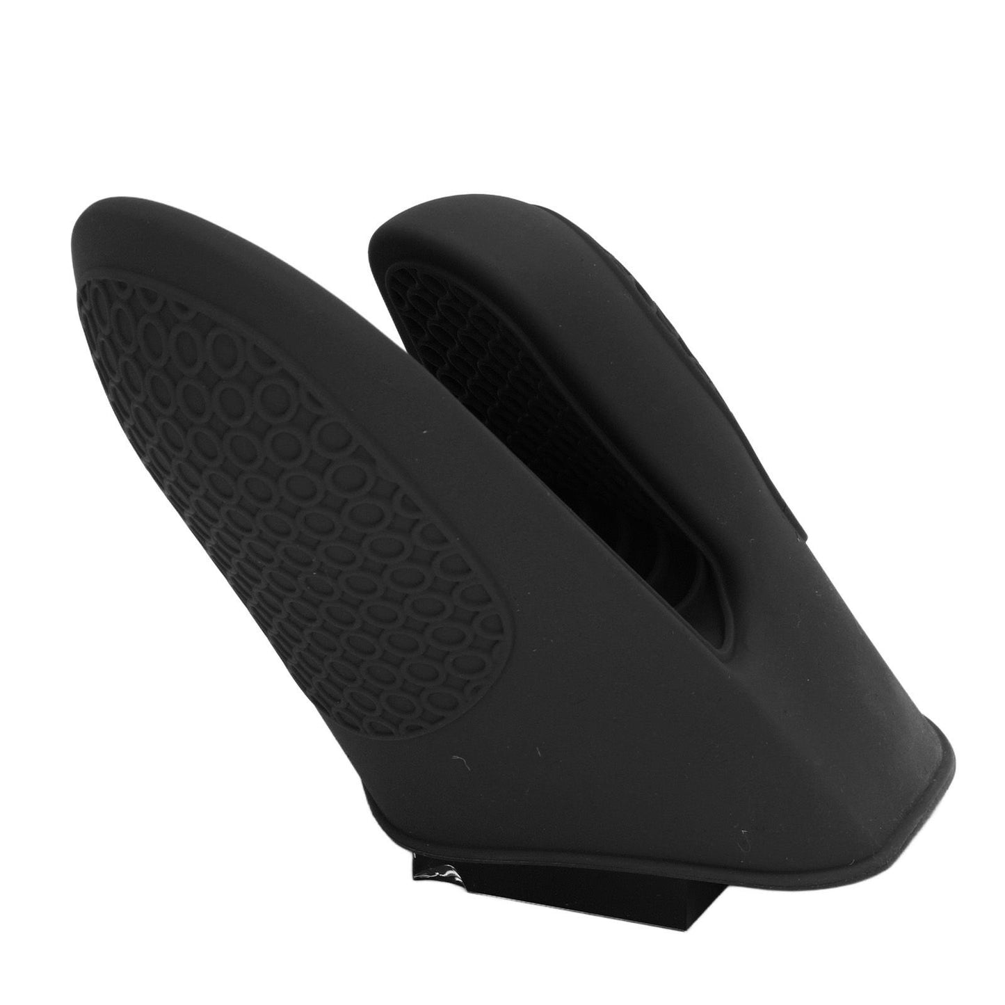 2pcs Oven Mitts Mini Silicone Thickened Anti Scalding Cooking Pinch Mitts for Kitchen Black