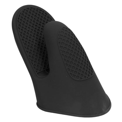 2pcs Oven Mitts Mini Silicone Thickened Anti Scalding Cooking Pinch Mitts for Kitchen Black