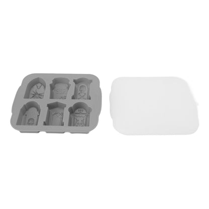 Ice Cube Silicone Cake Candy Chocolate Ice Cube Maker Tray Party Supplies for Halloween Grey