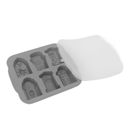 Ice Cube Silicone Cake Candy Chocolate Ice Cube Maker Tray Party Supplies for Halloween Grey