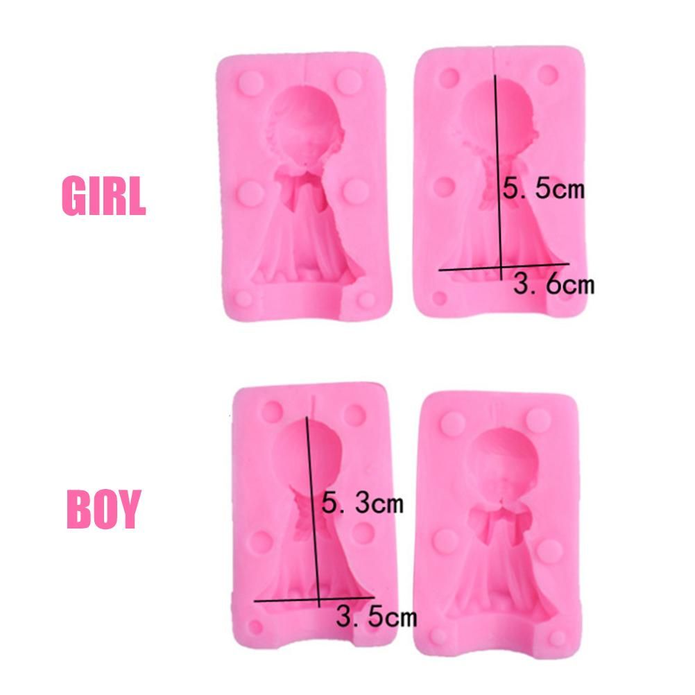 3D Angel Boy and Girl Silicone Mold DIY Angel Shape Candle Soap Chocolate Candy Mold Kitchen Baking Tool