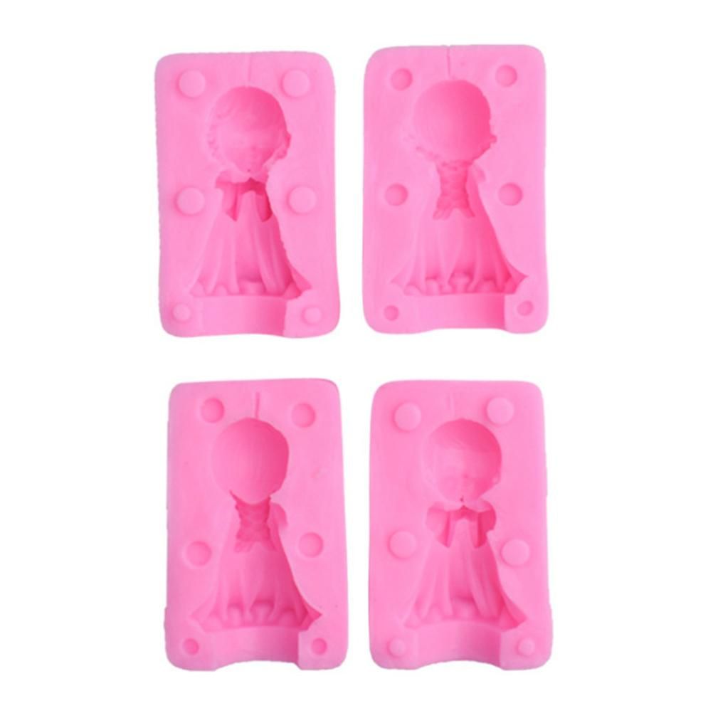 3D Angel Boy and Girl Silicone Mold DIY Angel Shape Candle Soap Chocolate Candy Mold Kitchen Baking Tool