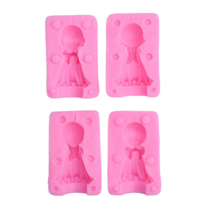 3D Angel Boy and Girl Silicone Mold DIY Angel Shape Candle Soap Chocolate Candy Mold Kitchen Baking Tool