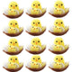 12PCS Mini Easter Chicks Yellow Easter Decoration Toy Simulation Mini Chicks Spring Home Garden Decor Party Favors and Gifts for Kids